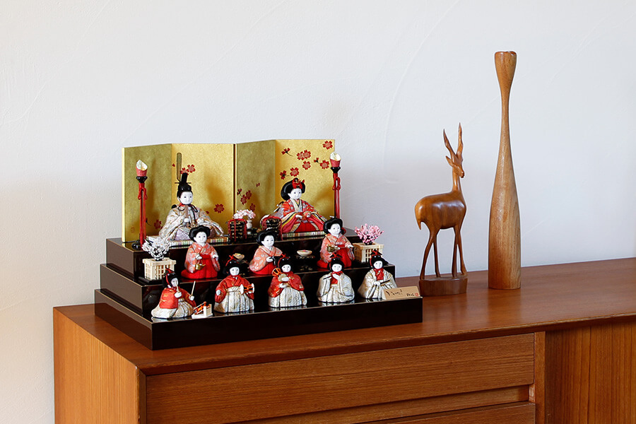 十人飾りのお雛様｜十人飾りをコンパクトに飾りたいママにおすすめ！