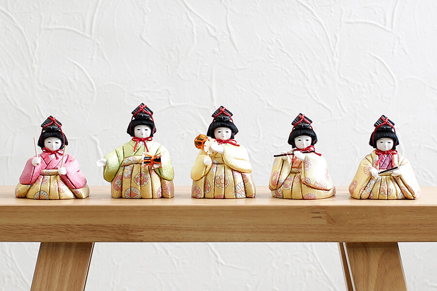 木目込み雛人形単体販売 | 五人囃子 | 雛人形のひととえ
