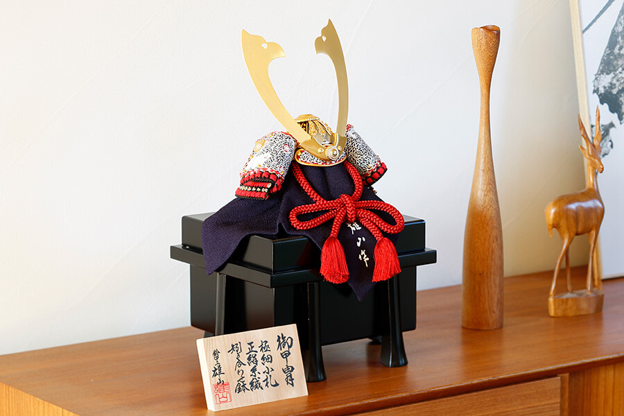 ★５月人形、節句★ 横幅85cm｜翠鳳作 10号青段鎧 ｜青色 ｜モダンで斬新な五月人形