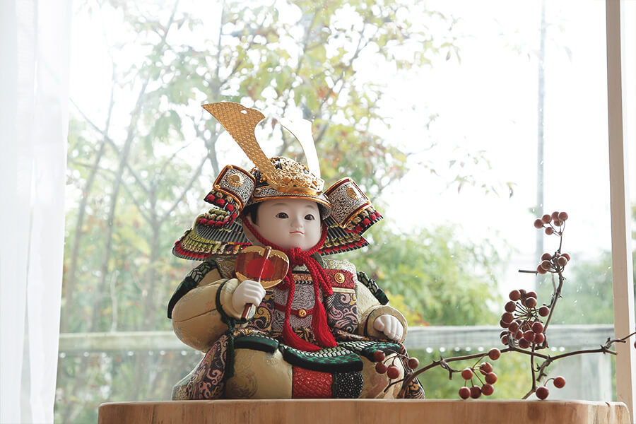 五月 人形 (大) 木目込み 人形 コンパクトな木目込み大将飾り | お人形単体販売 | 五月人形のひととえ