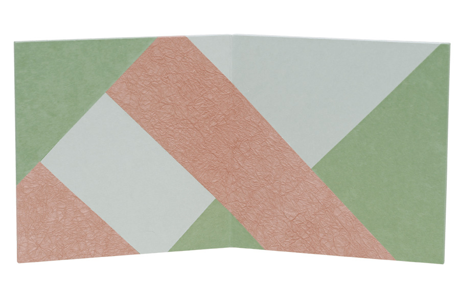 和紙屏風  - 桃綾230×230