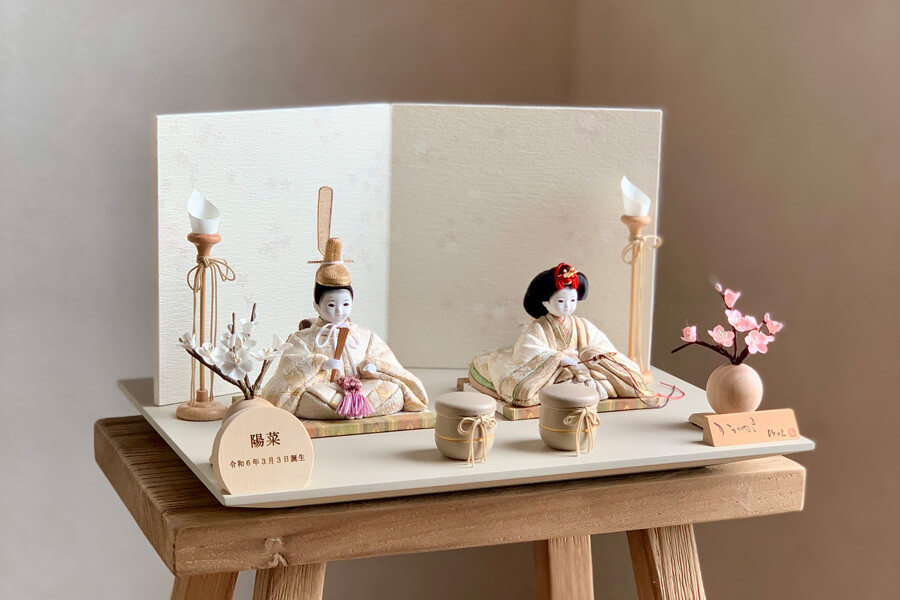 木目込人形『豆親王飾り』❀雛祭り❀ 木目込人形『豆親王飾り』❀雛祭り❀