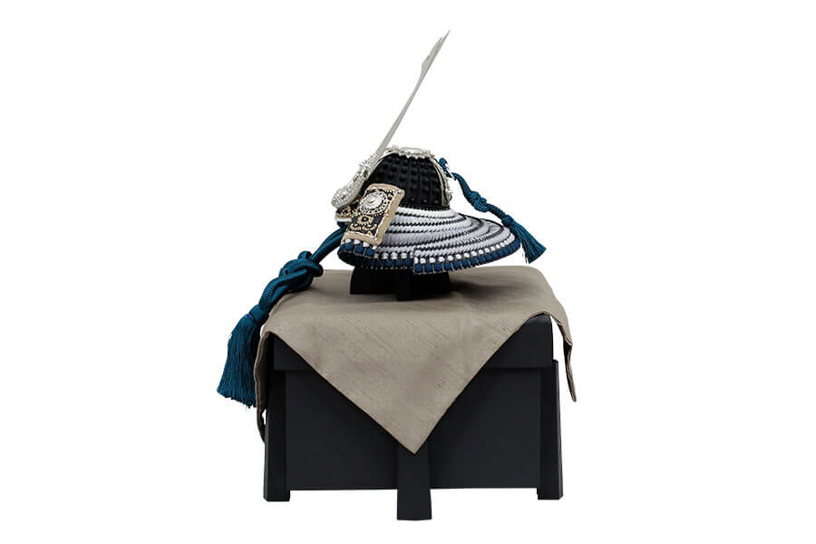 公式】五月人形 暁 - 青藍 - 7号 飾り台セット - 光彩 | 雛人形