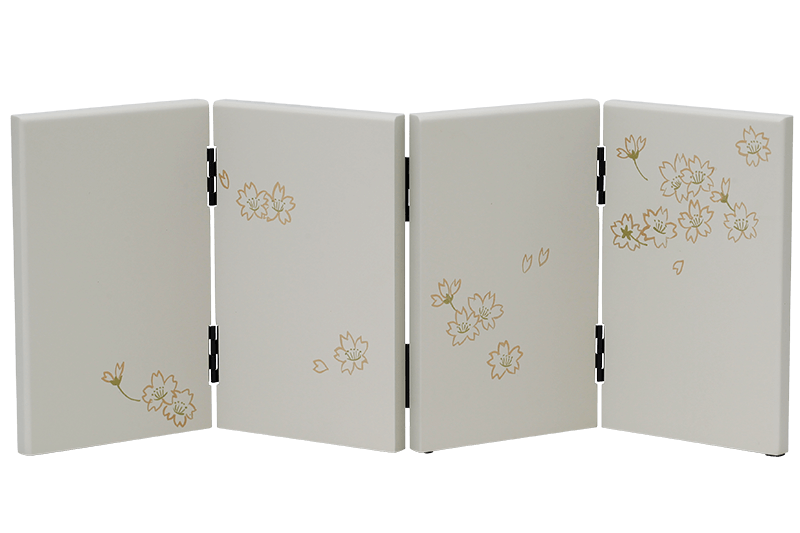 塗屏風 - 金桜 - マットベージュ - 12号