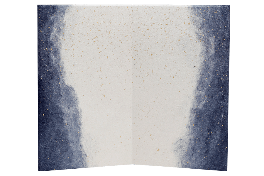 美濃和紙屏風　月光 - 二曲（中）