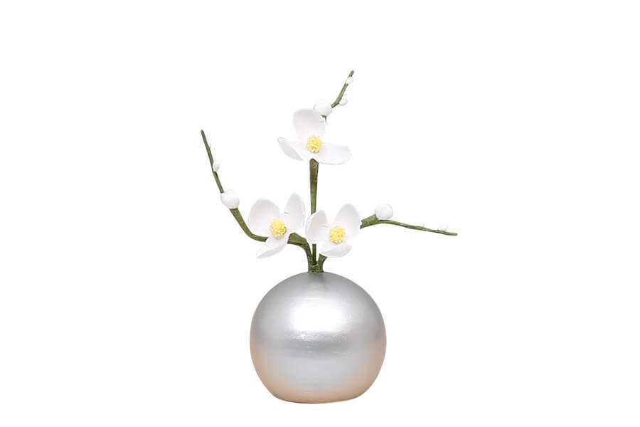 球 - 沢瀉の花 - シルバー