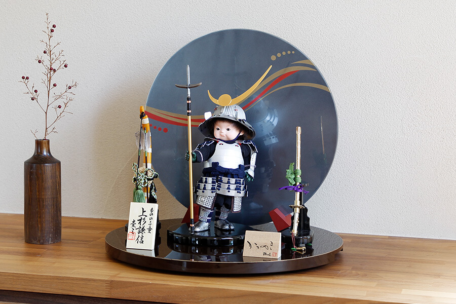 五月人形　謙信 - けんしん - もののふ童飾り - 風雅 - 青銀