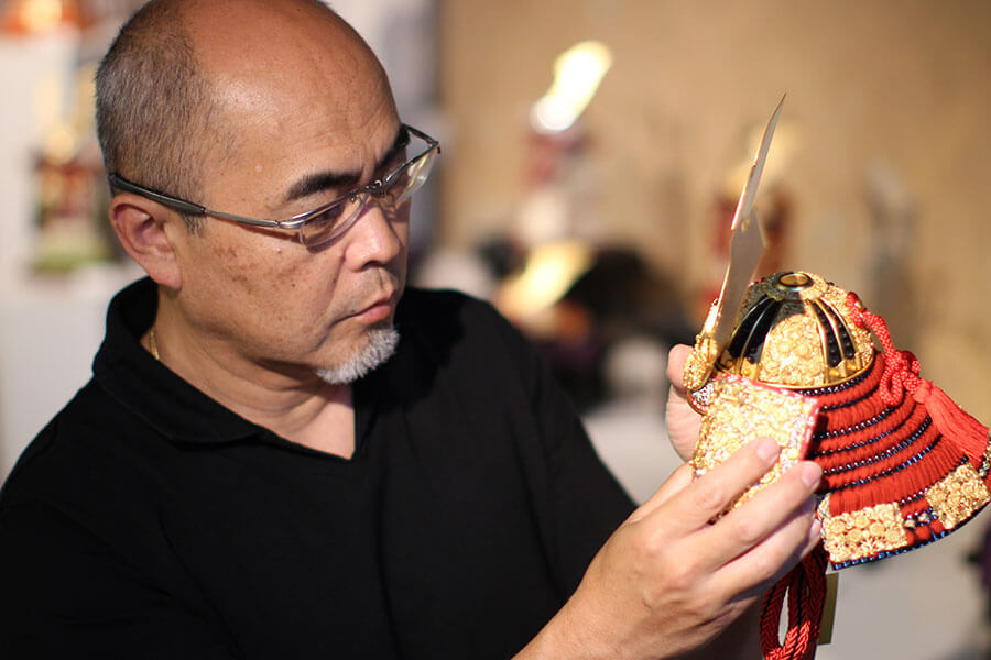 楽天市場】タンゴ侍 白之新 木製 五月人形 鎧飾り 雄山作 単品