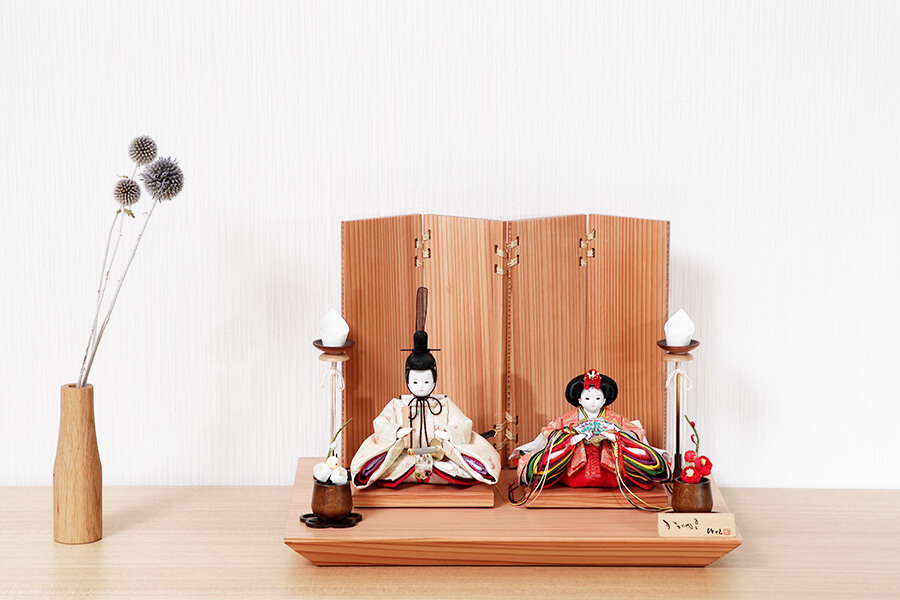 楽天市場】雛人形 コンパクト 陶器 ひな人形 かわいい 彩絵華