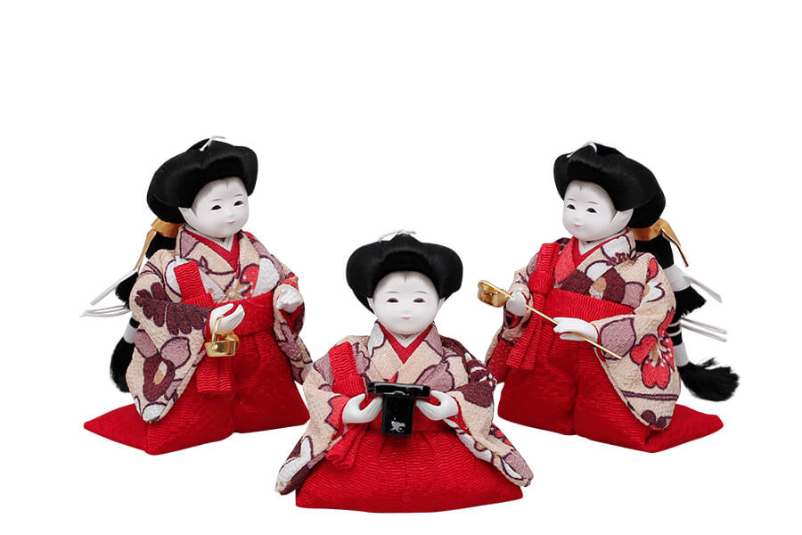 【公式】ほの - 三人官女 - 衣裳着/ひととえ ふわり 雛人形 | 雛人形(ひな人形)と五月人形 | マンションサイズのひととえ