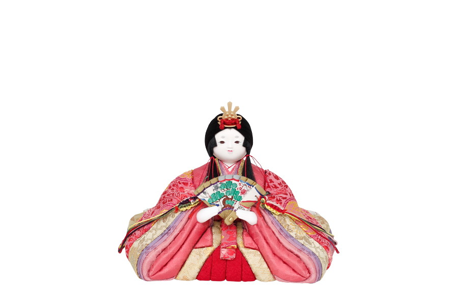 コンパクトな雛人形のひととえ｜和｜収納親王飾り